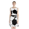 Soccer Lovers Gift Sleeveless Waist Tie Chiffon Dress View1