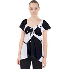 Soccer Lovers Gift Lace Front Dolly Top by ChezDeesTees