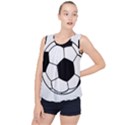 Soccer Lovers Gift Bubble Hem Chiffon Tank Top View1