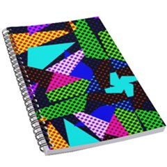 Trippy Blocks, Dotted Geometric Pattern 5 5  X 8 5  Notebook by Casemiro