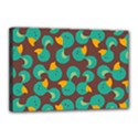 Vector-illustration-seamless-pattern-with-cartoon-duck Canvas 18  x 12  (Stretched) View1