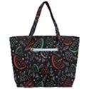 Seamless-vector-pattern-with-watermelons-mint -- Zip Up Canvas Bag View3