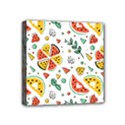 Seamless-hipster-pattern-with-watermelons-mint-geometric-figures Mini Canvas 4  x 4  (Stretched) View1