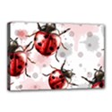 Ladybugs-pattern-texture-watercolor Canvas 18  x 12  (Stretched) View1