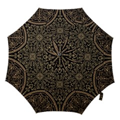 Zentangle-styled-ornament-pattern Hook Handle Umbrellas (small) by Vaneshart