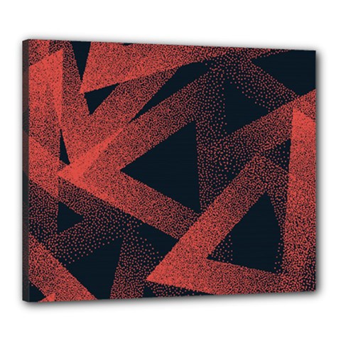 Stippled Seamless Pattern Abstract Canvas 24  X 20  (stretched) by Vaneshart