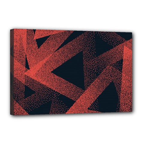 Stippled Seamless Pattern Abstract Canvas 18  X 12  (stretched) by Vaneshart