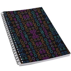 Neon Geometric Seamless Pattern 5 5  X 8 5  Notebook by dflcprintsclothing