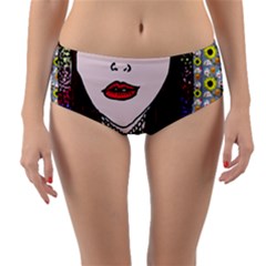 Chris Wall Reversible Mid-waist Bikini Bottoms by snowwhitegirl