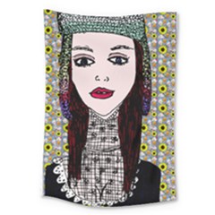 Chris Wall Large Tapestry by snowwhitegirl