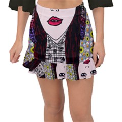 Chris Wall Fishtail Mini Chiffon Skirt by snowwhitegirl