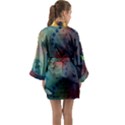Flower Dna Long Sleeve Satin Kimono View2