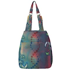 Flower Dna Center Zip Backpack by RobLilly