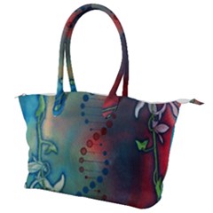 Flower Dna Canvas Shoulder Bag by RobLilly