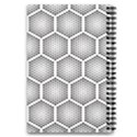 Halftone tech hexagons seamless pattern 5.5  x 8.5  Notebook View2