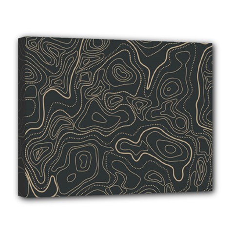 Damask Seamless Pattern Canvas 14  X 11  (stretched) by BangZart