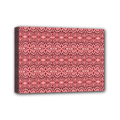 Pink Art With Abstract Seamless Flaming Pattern Mini Canvas 7  X 5  (stretched) by BangZart