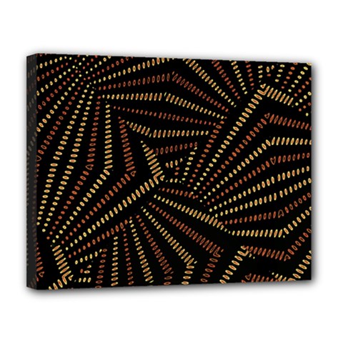 Vintage Etchnic Print Canvas 14  X 11  (stretched) by dflcprintsclothing