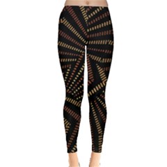 Vintage Etchnic Print Leggings  by dflcprintsclothing