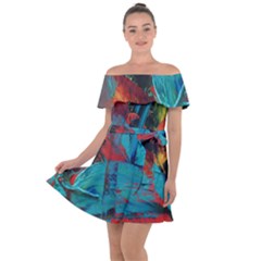 Magic Off Shoulder Velour Dress by WILLBIRDWELL