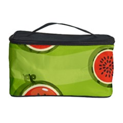 Seamless Background With Watermelon Slices Cosmetic Storage by BangZart