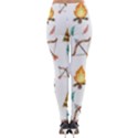 Cute cartoon native american seamless pattern Lightweight Velour Leggings View2