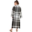 Pixel background design modern seamless pattern plaid square texture fabric tartan scottish textile Maxi Kimono View2