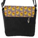 Yellow mushroom pattern Flap Closure Messenger Bag (S) View1