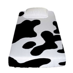 Cow Pattern Fitted Sheet (single Size) by BangZart