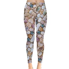 Rounded Stones Print Motif Leggings  by dflcprintsclothing