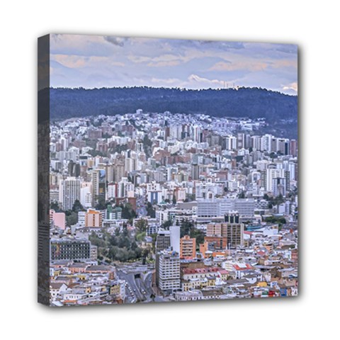 Cityscape Aerial View Quito, Ecuador Mini Canvas 8  X 8  (stretched) by dflcprintsclothing