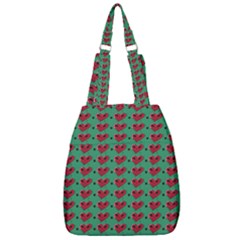 Evil Heart Graffiti Pattern Center Zip Backpack by DinzDas