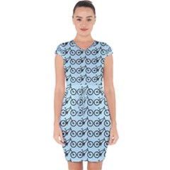 Mountain Bike - Mtb - Hardtail And Dirt Jump Capsleeve Drawstring Dress  by DinzDas
