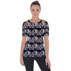 Mountain Bike - Mtb - Hardtail And Dirt Jump 2 Shoulder Cut Out Short Sleeve Top by DinzDas