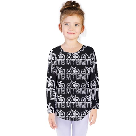 Mountain Bike - Mtb - Hardtail And Dirt Jump 2 Kids  Long Sleeve Tee by DinzDas