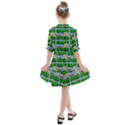 Game Over Karate And Gaming - Pixel Martial Arts Kids  All Frills Chiffon Dress View2