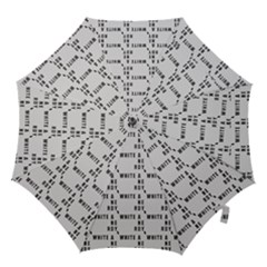 White And Nerdy - Computer Nerds And Geeks Hook Handle Umbrellas (medium) by DinzDas