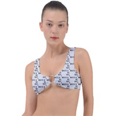 White And Nerdy - Computer Nerds And Geeks Ring Detail Bikini Top by DinzDas