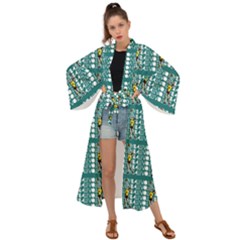 Volleyball Girl - Volleyball Oldschool Communist Maxi Kimono by DinzDas