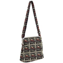 Bmx And Street Style - Urban Cycling Culture Zipper Messenger Bag by DinzDas