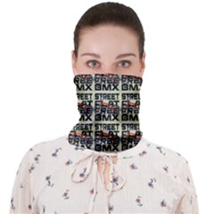 Bmx And Street Style - Urban Cycling Culture Face Covering Bandana (adult) by DinzDas