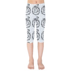 Monster Party - Hot Sexy Monster Demon With Ugly Little Monsters Kids  Capri Leggings  by DinzDas