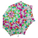 Bright Multicolored Abstract Print Hook Handle Umbrellas (Medium) View2