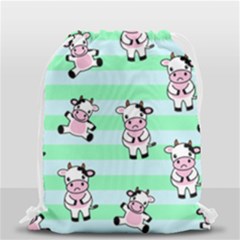 Cow Pattern Drawstring Bag (small) by designsbymallika