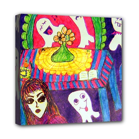 Circus Ghosts Mini Canvas 8  X 8  (stretched) by snowwhitegirl