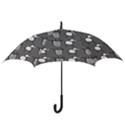 grey base, b&w chpa pattern design Hook Handle Umbrellas (Large) View3