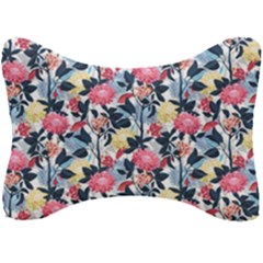 Beautiful Floral Pattern Seat Head Rest Cushion by TastefulDesigns