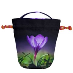 Floral Nature Drawstring Bucket Bag by Sparkle
