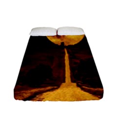 Moon Road Fitted Sheet (full/ Double Size) by Sparkle