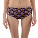 Eyes Cups Reversible Mid-Waist Bikini Bottoms View1